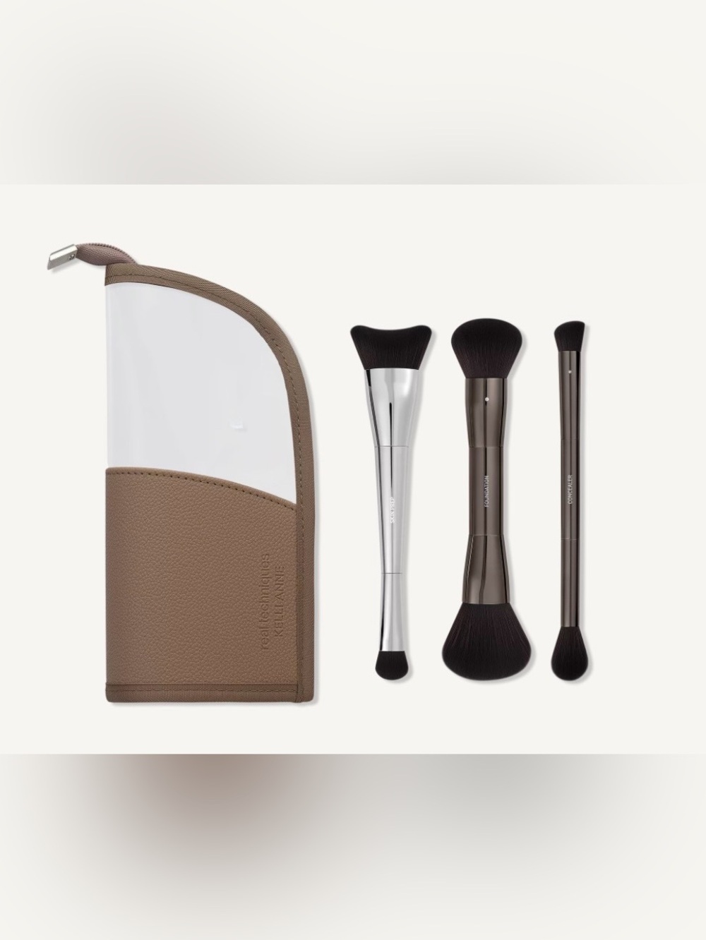 Real Techniques Kelli Anne Light Layers Base 4 Piece Makeup Brush Set
